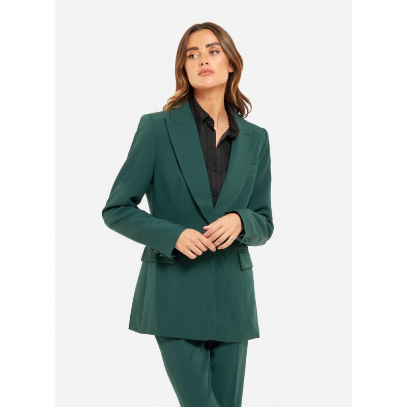 Blazer Alma En Pena Droit Suit Blanche Noir Femme | FXA-40548589